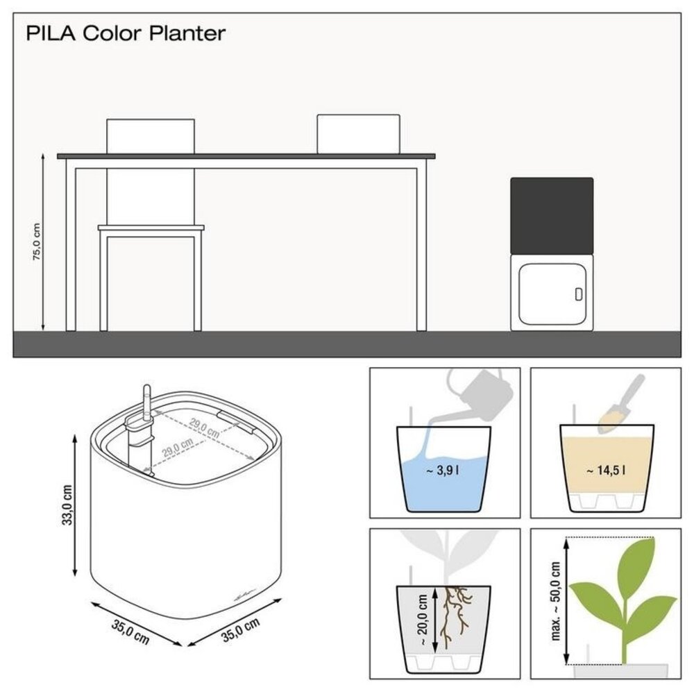 PILA Color Planter pastel groen