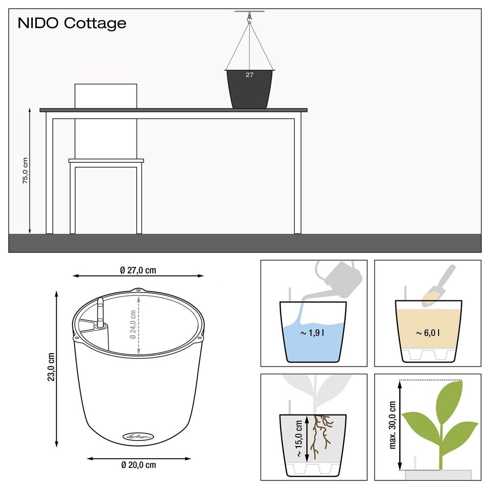 LECHUZA NIDO Cottage flieder LECHUZA NIDO Cottage flieder