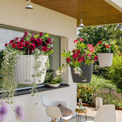 LECHUZA NIDO Cottage graphitschwarz