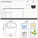 LECHUZA NIDO Cottage graphite black LECHUZA NIDO Cottage graphite black