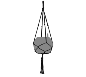 Macramé Cotton PURE black Macramé Cotton PURE black