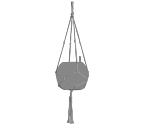 MAKRAMEE Cotton PURE grau