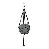 Macramé Cotton BOHO zwart