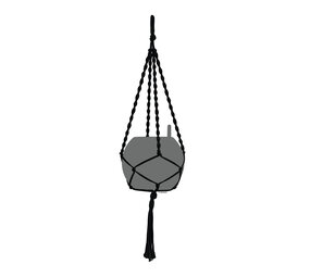 MAKRAMEE Cotton BOHO noire