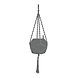 LECHUZA MAKRAMEE Cotton BOHO gris LECHUZA MAKRAMEE Cotton BOHO gris