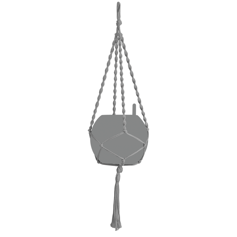 LECHUZA Macramé Cotton BOHO grey LECHUZA Macramé Cotton BOHO grey