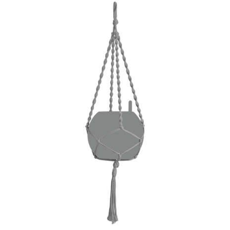 LECHUZA Macramé Cotton BOHO grijs LECHUZA Macramé Cotton BOHO grijs