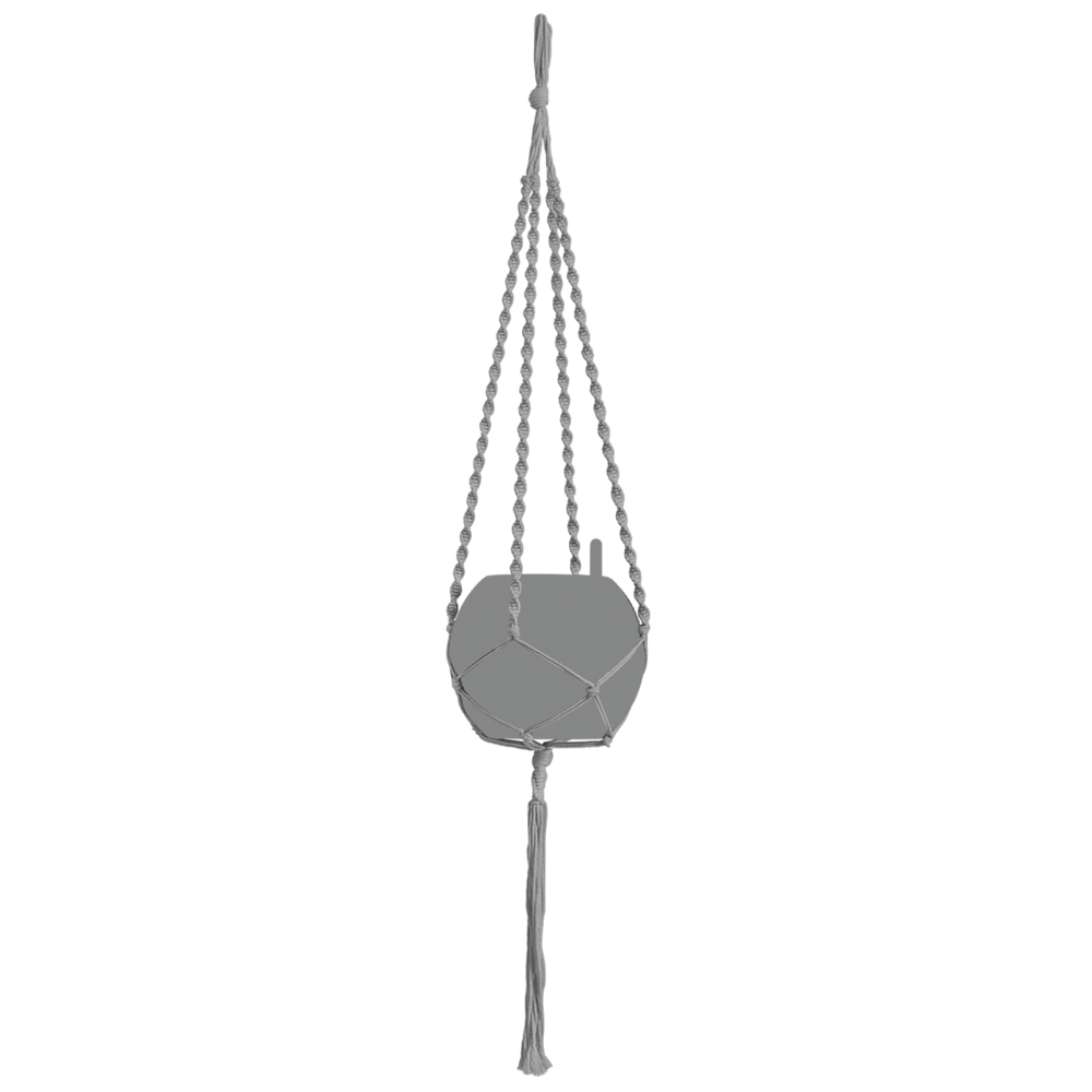 LECHUZA Macramé Cotton BOHO grijs LECHUZA Macramé Cotton BOHO grijs