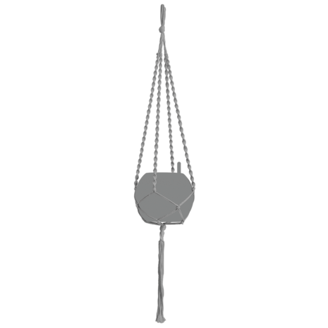 LECHUZA Macramé Cotton BOHO grey LECHUZA Macramé Cotton BOHO grey