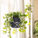 LECHUZA Macramé BOHO zwart LECHUZA Macramé BOHO zwart