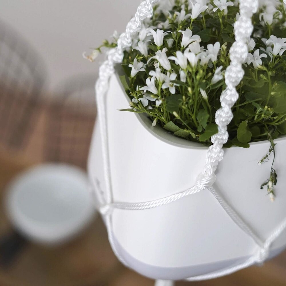 LECHUZA MAKRAMEE BOHO weiß LECHUZA MAKRAMEE BOHO weiß
