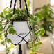 LECHUZA Macramé BOHO antraciet LECHUZA Macramé BOHO antraciet