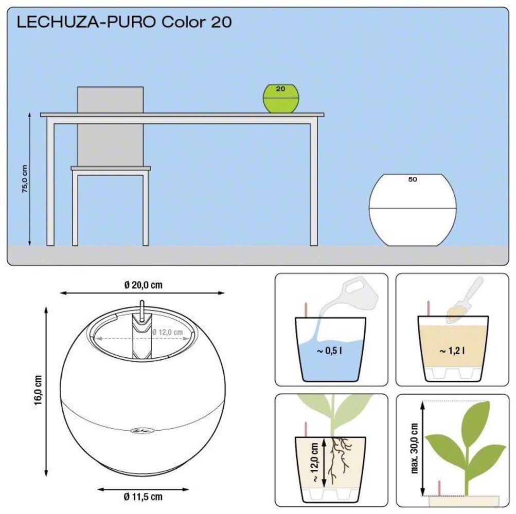 LECHUZA LECHUZA-PURO Color matcha