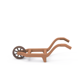 LECHUZA figure - Wheelbarrow