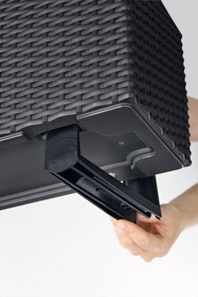 LECHUZA-Balkonkastenhalter schwarz (2 Stk) LECHUZA-Balkonkastenhalter schwarz (2 Stk)