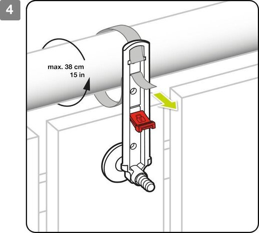 Accroches balconnières LECHUZA noires (2pcs) Accroches balconnières LECHUZA noires (2pcs)