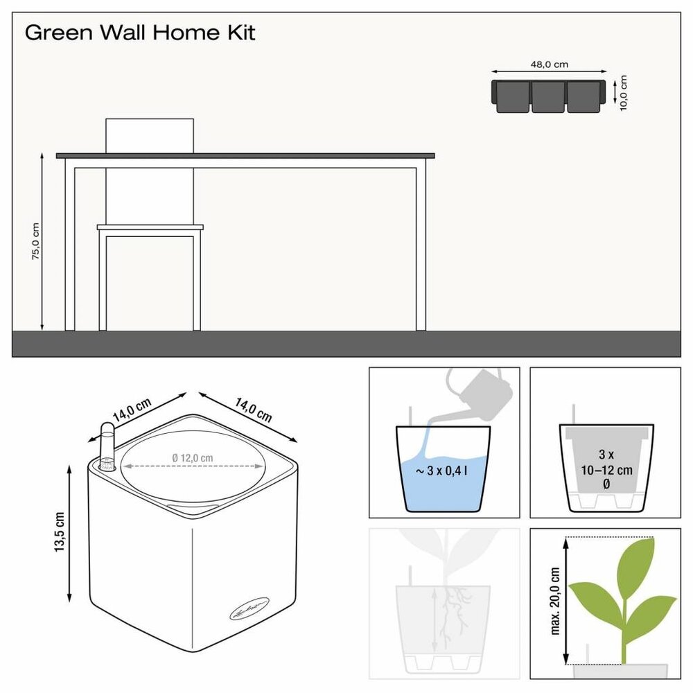 Green Wall Home Kit Color white Green Wall Home Kit Color white