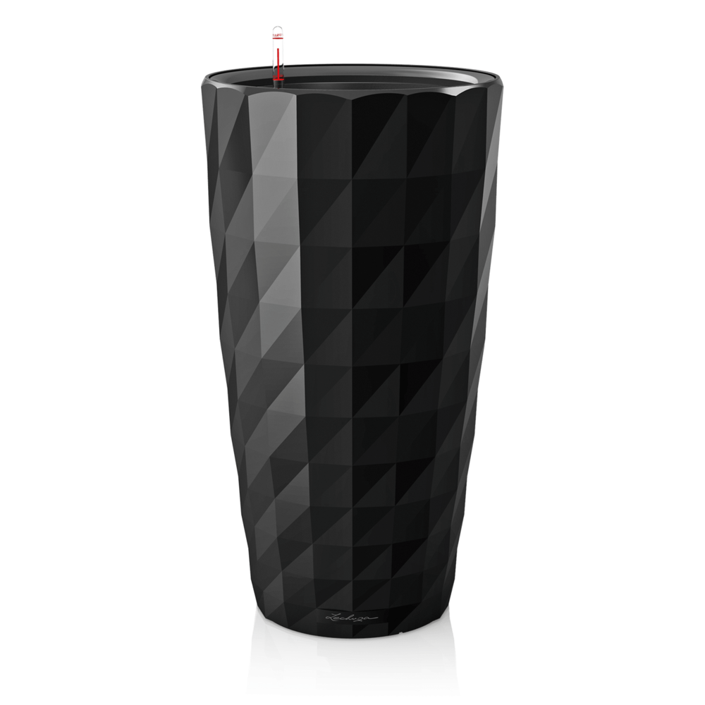 LECHUZA DIAMANTE Premium black high-gloss LECHUZA DIAMANTE Premium black high-gloss