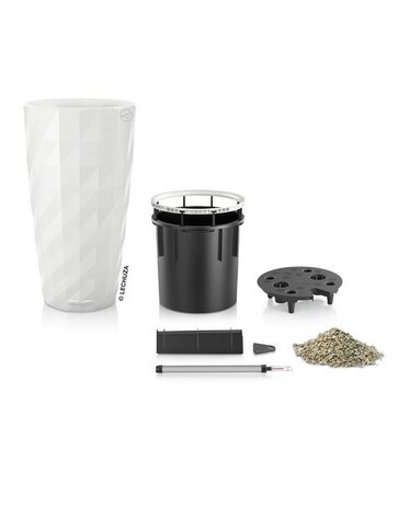 LECHUZA DIAMANTE Premium white high-gloss