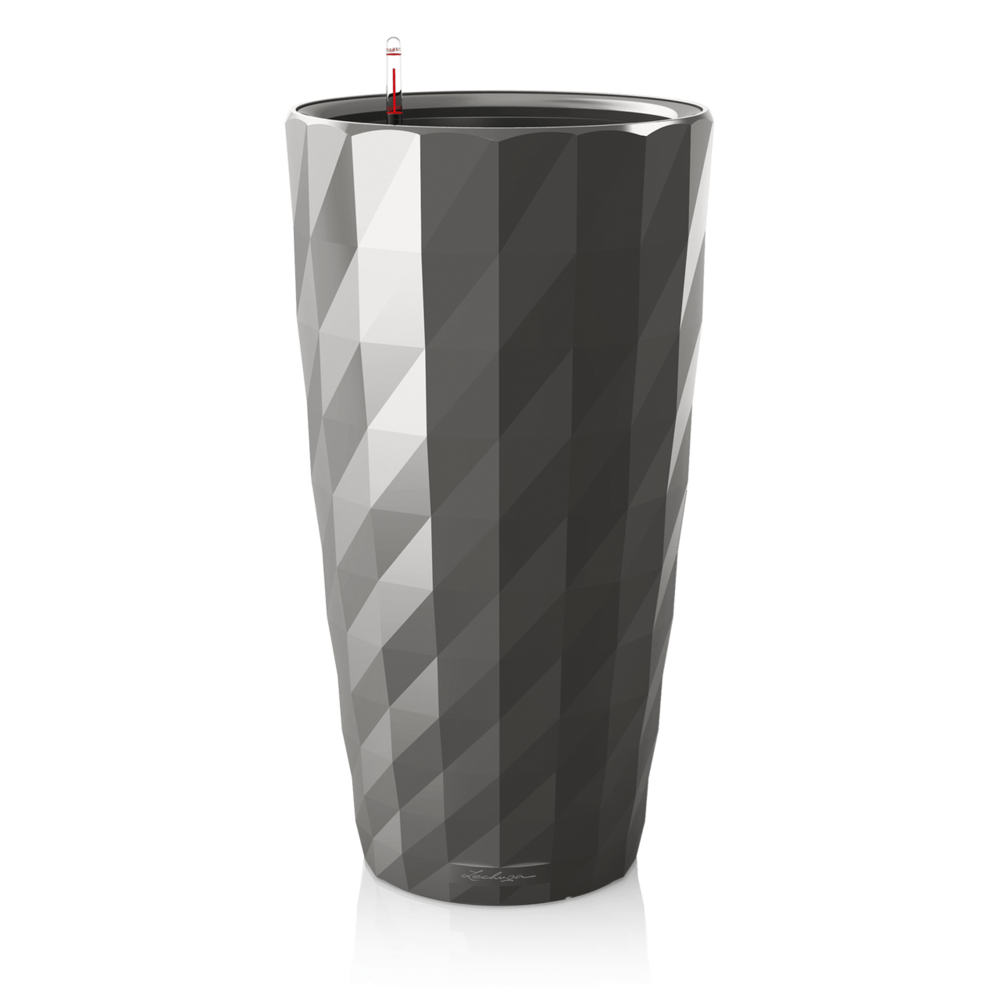 LECHUZA DIAMANTE Premium charcoal high-gloss