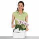 LECHUZA DELTA white high-gloss LECHUZA DELTA white high-gloss