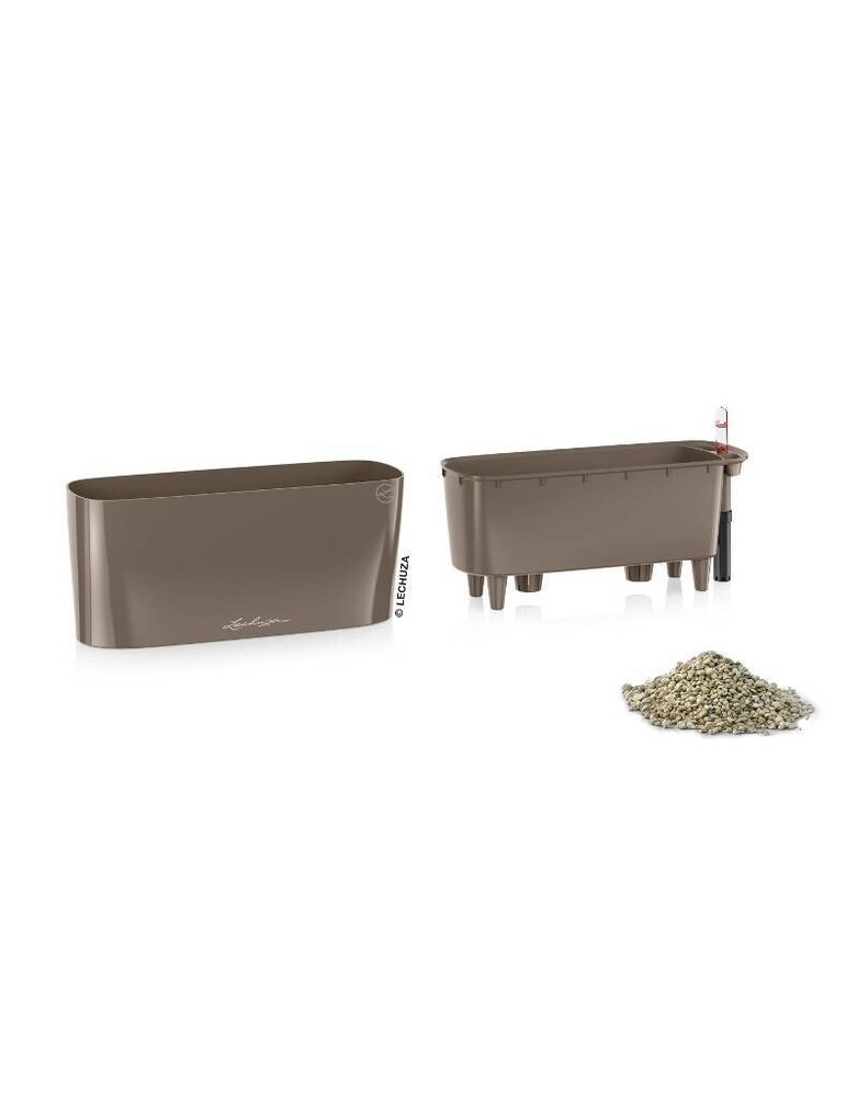 LECHUZA DELTA taupe hochglanz LECHUZA DELTA taupe hochglanz