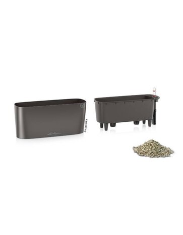 LECHUZA DELTA antraciet metallic