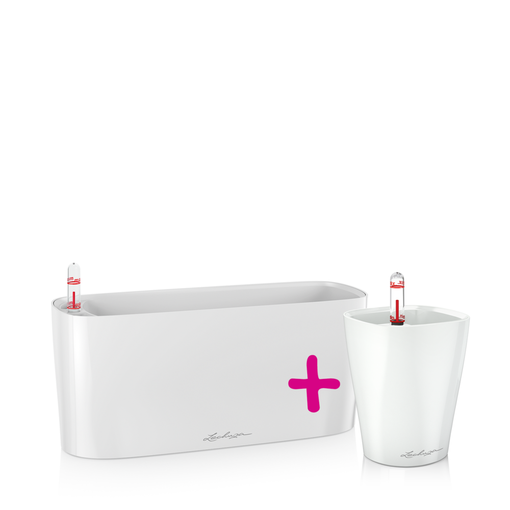 LECHUZA DELTA 10 white + MINI-DELTINI white