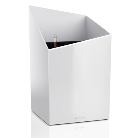 LECHUZA CURSIVO white high-gloss