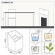 LECHUZA CURSIVO white high-gloss LECHUZA CURSIVO white high-gloss