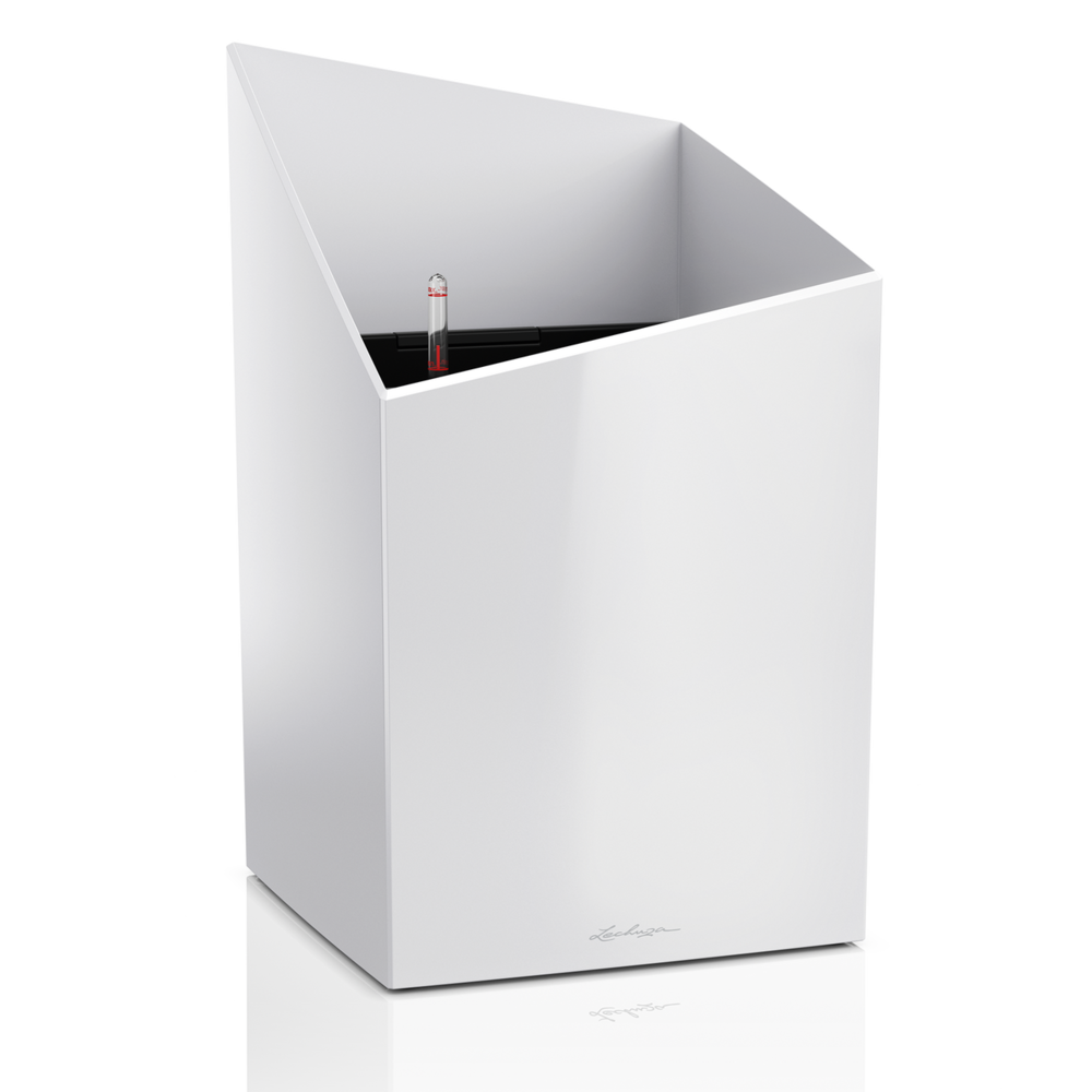 LECHUZA CURSIVO white high-gloss