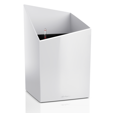 LECHUZA CURSIVO white high-gloss