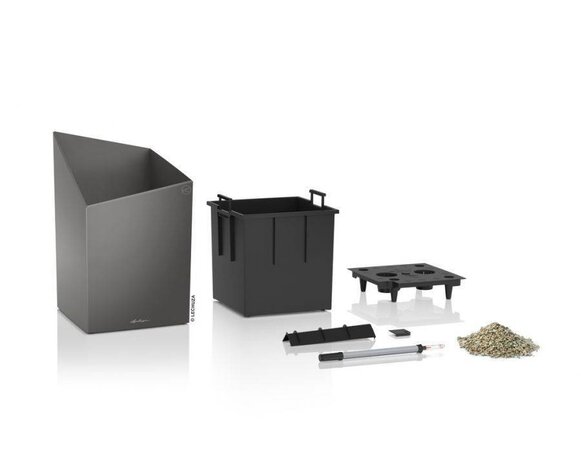 LECHUZA CURSIVO anthracite metallic