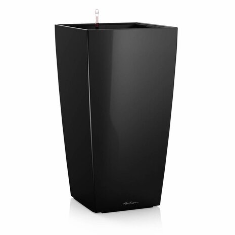 LECHUZA CUBICO zwart hoogglans