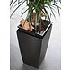 LECHUZA CUBICO silver metallic LECHUZA CUBICO silver metallic