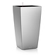 LECHUZA CUBICO silver metallic LECHUZA CUBICO silver metallic