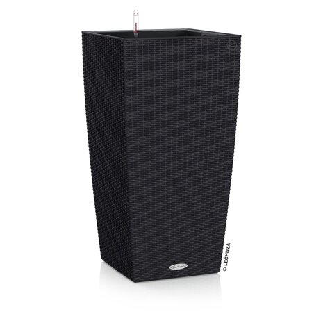 LECHUZA CUBICO Cottage graphite black