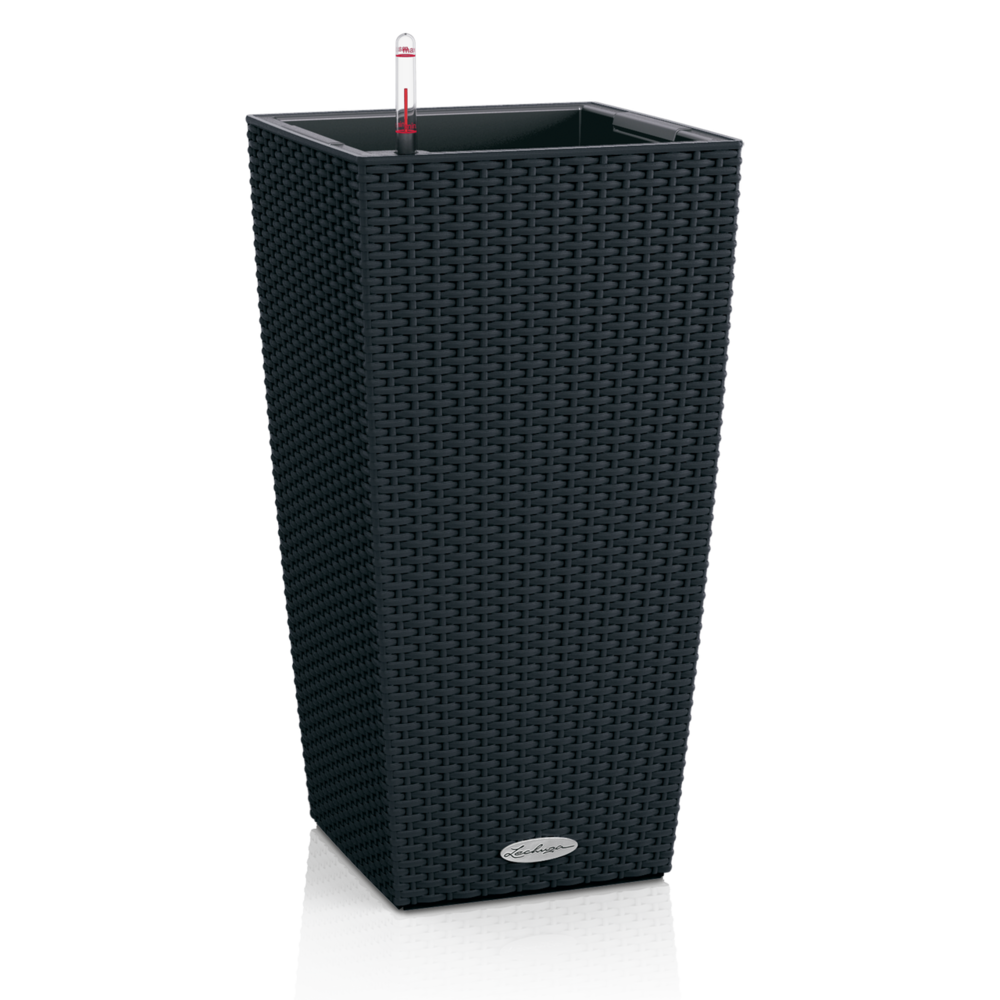 LECHUZA CUBICO Cottage noir graphite