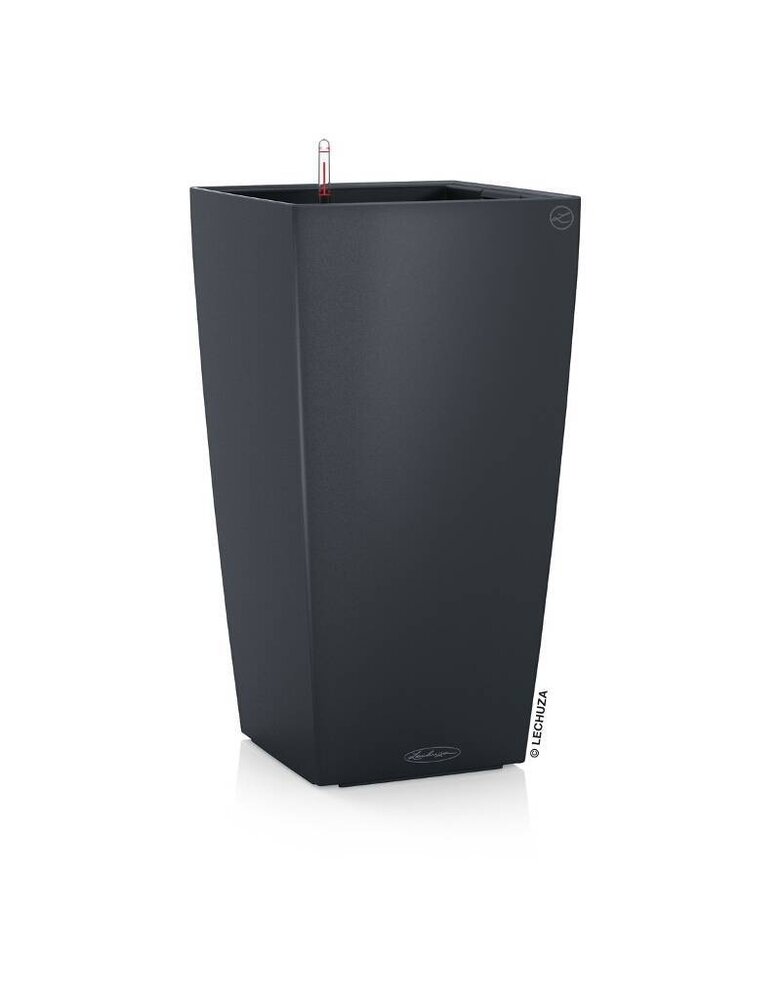 LECHUZA CUBICO Color gris ardoise LECHUZA CUBICO Color gris ardoise