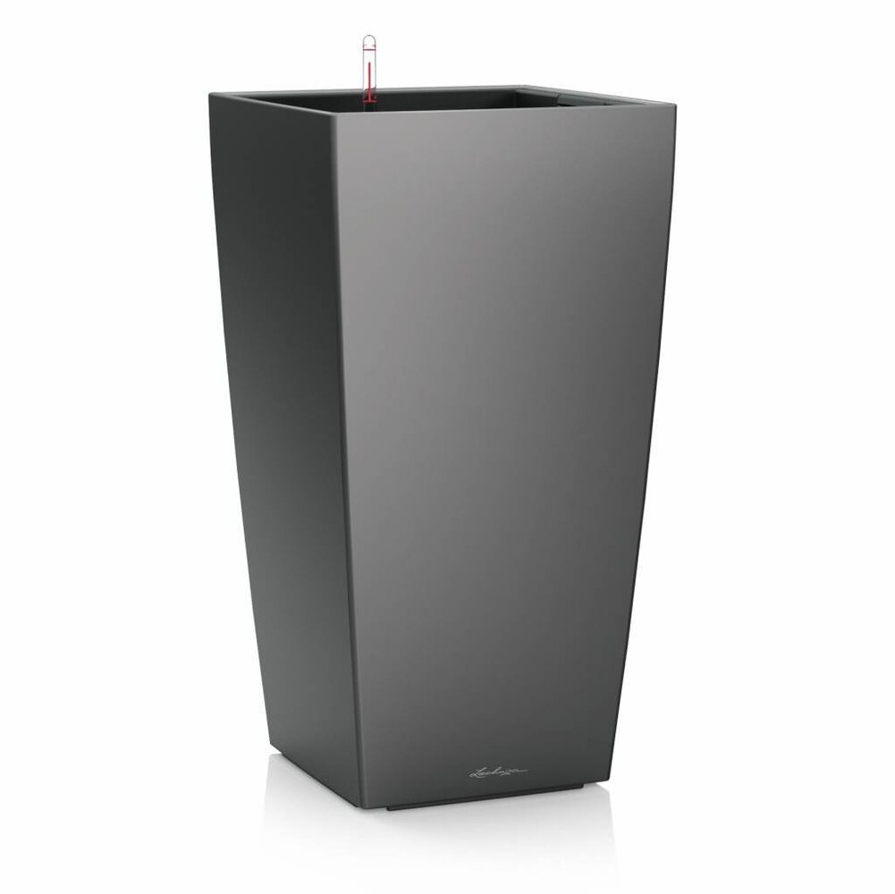 LECHUZA CUBICO charcoal metallic LECHUZA CUBICO charcoal metallic