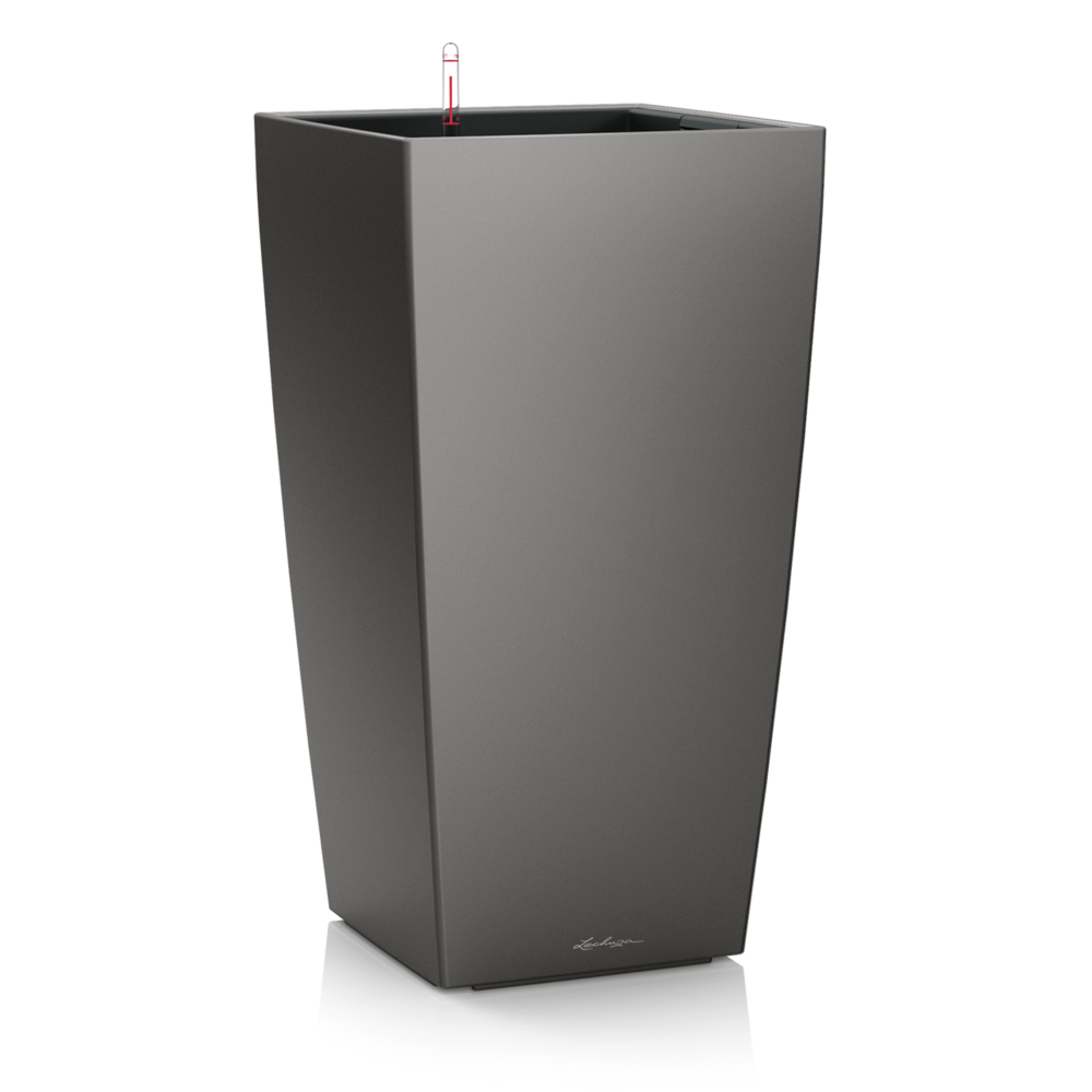 LECHUZA CUBICO antraciet metallic
