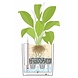 LECHUZA CUBE silver metallic LECHUZA CUBE silver metallic