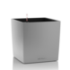 LECHUZA CUBE silver metallic LECHUZA CUBE silver metallic