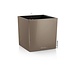 LECHUZA CUBE taupe brillant LECHUZA CUBE taupe brillant