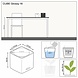 LECHUZA CUBE Glossy blanc ultra brillant LECHUZA CUBE Glossy blanc ultra brillant