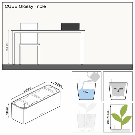 CUBE Glossy Triple scarlet rot highgloss CUBE Glossy Triple scarlet rot highgloss