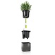 LECHUZA CUBE Glossy titanium dust highgloss LECHUZA CUBE Glossy titanium dust highgloss