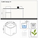 LECHUZA CUBE Glossy Cat black high-gloss LECHUZA CUBE Glossy Cat black high-gloss