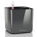 LECHUZA CUBE Glossy charcoal high-gloss LECHUZA CUBE Glossy charcoal high-gloss