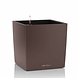 LECHUZA CUBE espresso metallic LECHUZA CUBE espresso metallic
